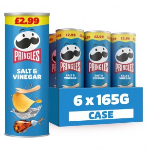 Pringles Salt & Vinegar Sharing Crisps 6 X 165g Pmp £2.99 Pringles Salt & Vinegar Sharing Crisps 6 X 165g Pmp £2.99